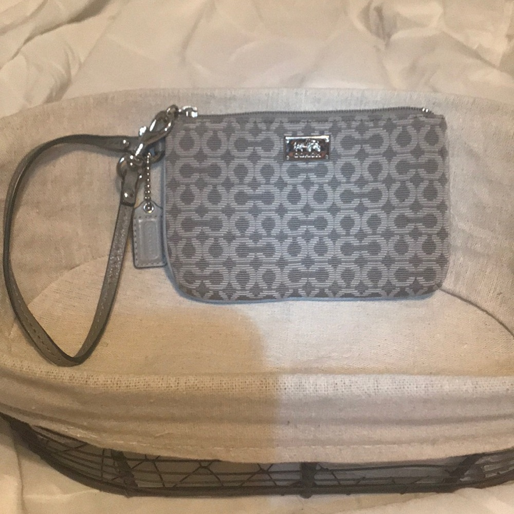 Vintage, Gray Coach wristlet bought the 1-2 yr